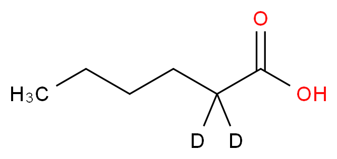 己酸-2,2-d2_分子结构_CAS_55320-65-5)