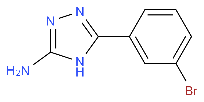 5-(3-bromophenyl)-4H-1,2,4-triazol-3-amine_分子结构_CAS_383130-99-2