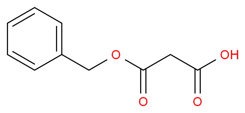 丙二酸单苯甲酯_分子结构_CAS_40204-26-0)