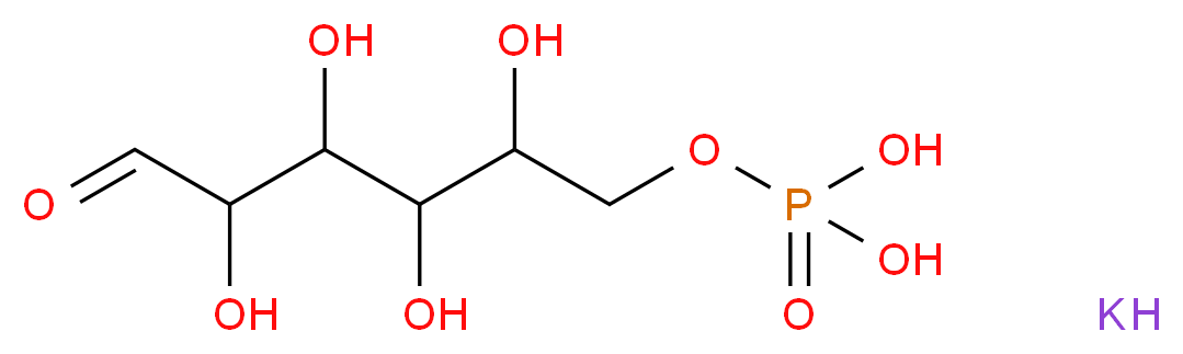 D-Glucose 6-phosphate dipotassium salt hydrate_分子结构_CAS_5996-17-8(anhydrous))