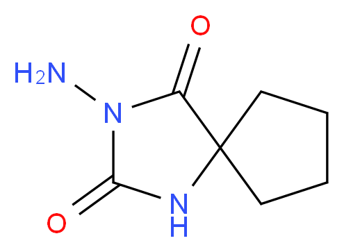 3-amino-1,3-diazaspiro[4.4]nonane-2,4-dione_分子结构_CAS_16252-62-3)