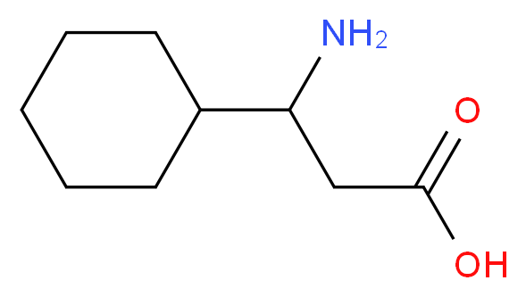 3-Amino-3-cyclohexylpropanoic acid_分子结构_CAS_129042-71-3)