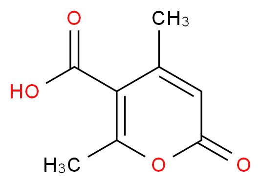 4,6-dimethyl-2-oxo-2H-pyran-5-carboxylic acid_分子结构_CAS_480-65-9