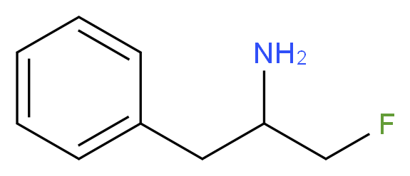 1-fluoro-3-phenylpropan-2-amine_分子结构_CAS_70824-86-1