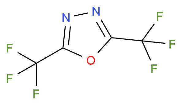 bis(trifluoromethyl)-1,3,4-oxadiazole_分子结构_CAS_1868-48-0