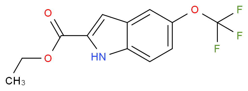 Ethyl 5-(trifluoromethoxy)indole-2-carboxylate_分子结构_CAS_175203-82-4)