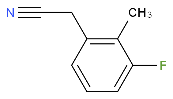 3-Fluoro-2-methylphenylacetonitrile_分子结构_CAS_)