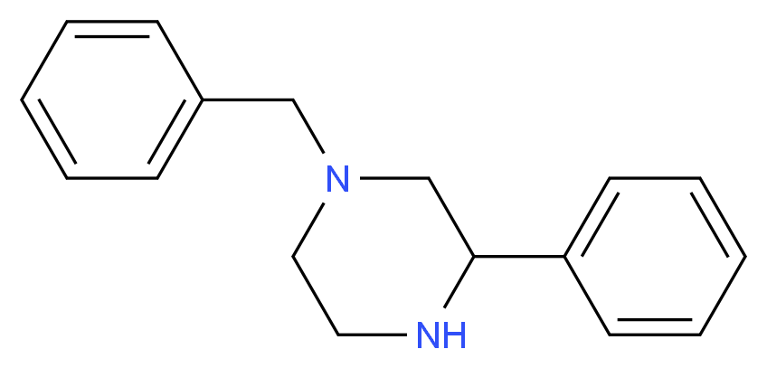 1-Benzyl-3-phenylpiperazine_分子结构_CAS_)