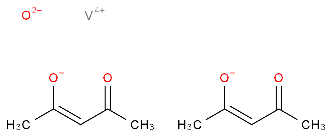 vanadium(4+) ion bis((2Z)-4-oxopent-2-en-2-olate) oxidandiide_分子结构_CAS_3153-26-2