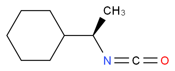 [(1R)-1-isocyanatoethyl]cyclohexane_分子结构_CAS_93470-26-9