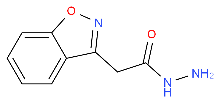 2-(1,2-Benzisoxazol-3-yl)acetohydrazide_分子结构_CAS_23008-70-0)