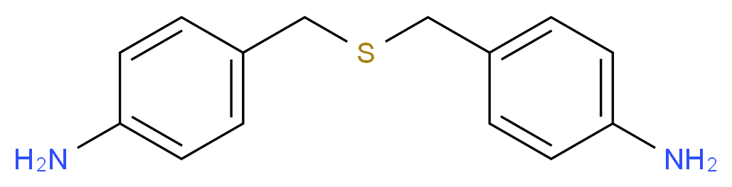 (4-{[(4-Aminobenzyl)thio]methyl}phenyl)amine_分子结构_CAS_)