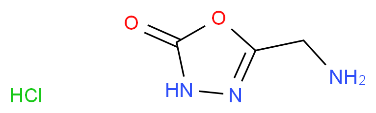 5-(aminomethyl)-1,3,4-oxadiazol-2(3H)-one hydrochloride_分子结构_CAS_1046079-40-6)