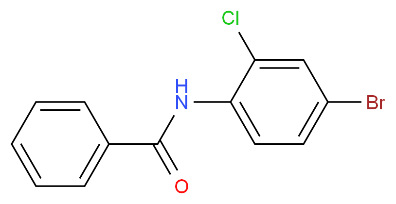 N-(4-Bromo-2-chlorophenyl)benzamide_分子结构_CAS_902091-22-9)