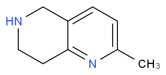 2-methyl-5,6,7,8-tetrahydro-1,6-naphthyridine_分子结构_CAS_83081-93-0