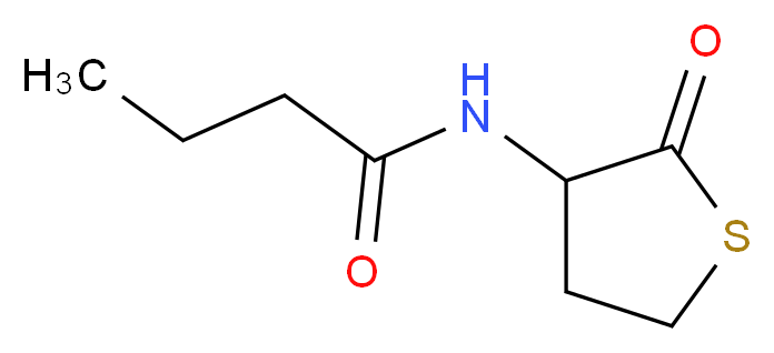 N-Butyryl-DL-homocysteine thiolactone_分子结构_CAS_39837-08-6)