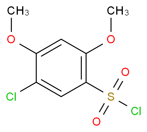 5-Chloro-2,4-dimethoxy-benzenesulfonyl chloride_分子结构_CAS_78046-28-3)