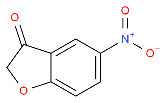 5-nitro-2,3-dihydro-1-benzofuran-3-one_分子结构_CAS_25158-68-3