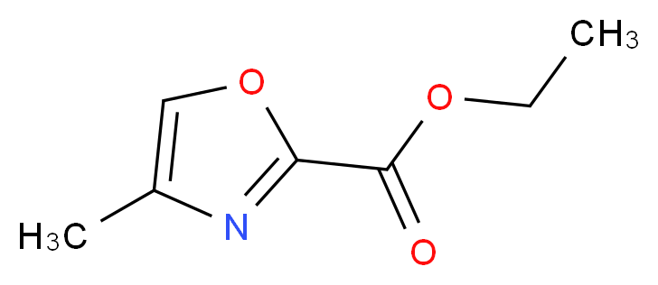ethyl 4-methyl-1,3-oxazole-2-carboxylate_分子结构_CAS_90892-99-2