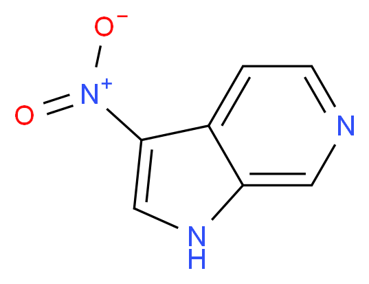 3-Nitro-1H-pyrrolo[3,2-c]pyridine_分子结构_CAS_23612-35-3)