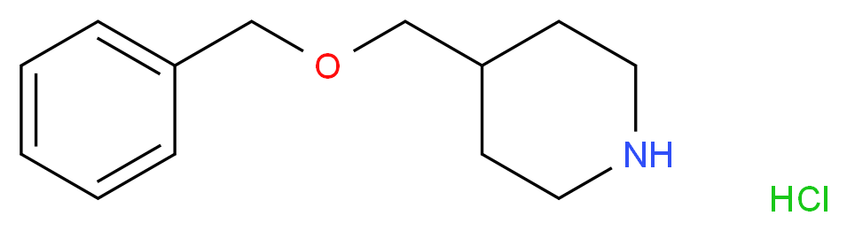 4-[(Benzyloxy)methyl]piperidine hydrochloride_分子结构_CAS_301226-92-6)