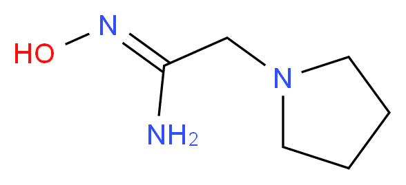 (1Z)-N'-hydroxy-2-pyrrolidin-1-ylethanimidamide_分子结构_CAS_)