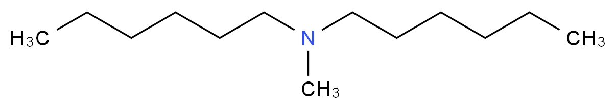 dihexyl(methyl)amine_分子结构_CAS_37615-53-5