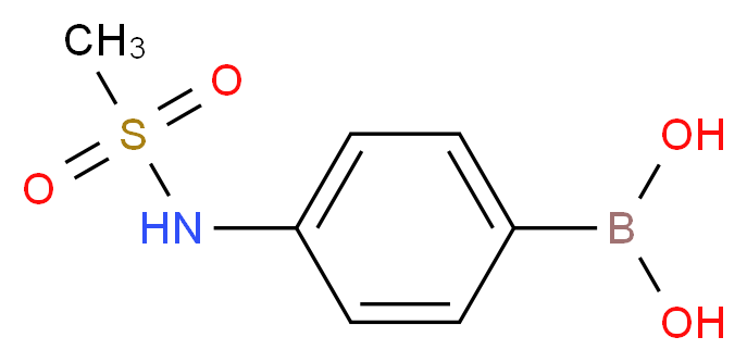 4-[(Methylsulphonyl)amino]benzeneboronic acid 95%_分子结构_CAS_380430-57-9)