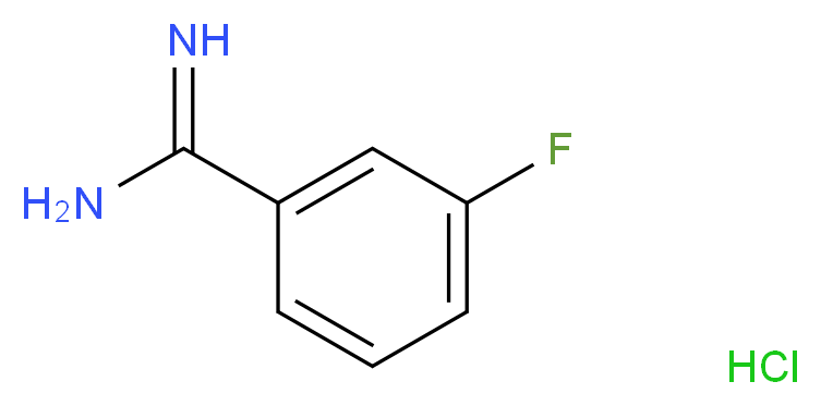 3-fluorobenzene-1-carboximidamide hydrochloride_分子结构_CAS_)