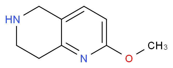 2-METHOXY-5,6,7,8-TETRAHYDRO-1,6-NAPHTHYRIDINE_分子结构_CAS_676994-61-9)