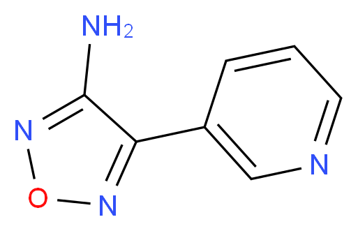 4-Pyridin-3-yl-1,2,5-oxadiazol-3-amine_分子结构_CAS_131988-01-7)