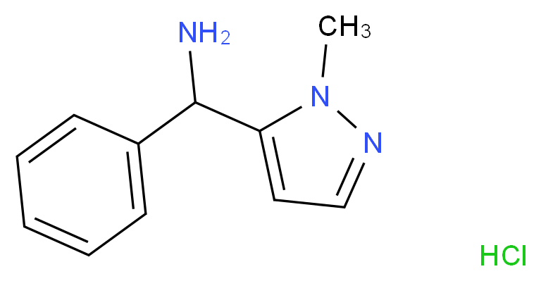 C-(2-Methyl-2H-pyrazol-3-yl)-C-phenyl-methylamine hydrochloride_分子结构_CAS_)