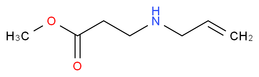 methyl 3-[(prop-2-en-1-yl)amino]propanoate_分子结构_CAS_37732-74-4