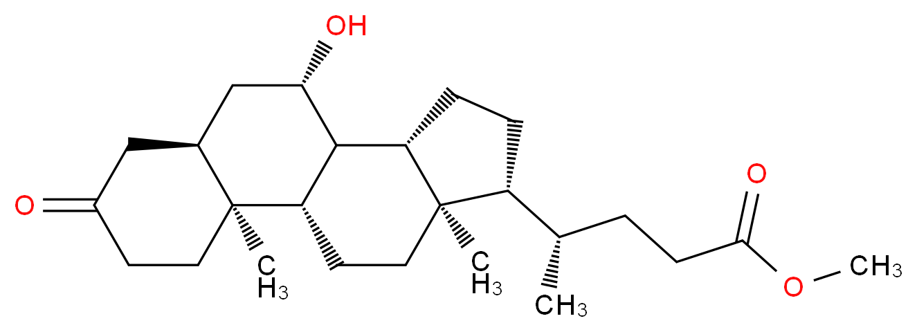 Methyl 7β-Hydroxy-3-ketocholanoate_分子结构_CAS_67371-28-2)