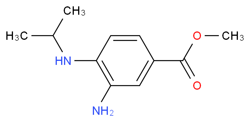 methyl 3-amino-4-[(propan-2-yl)amino]benzoate_分子结构_CAS_511240-22-5