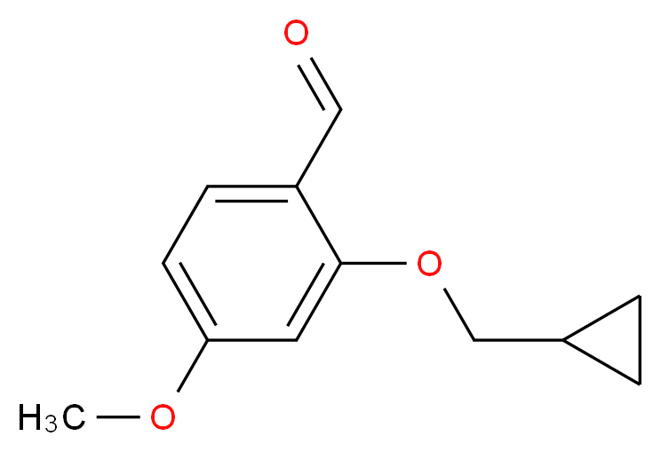 3-Cyclopropylmethoxy-4-methoxybenzaldehyde_分子结构_CAS_153200-64-7)