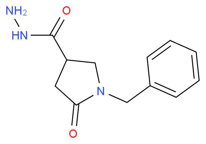 1-Benzyl-5-oxo-3-pyrrolidinecarbohydrazide_分子结构_CAS_)