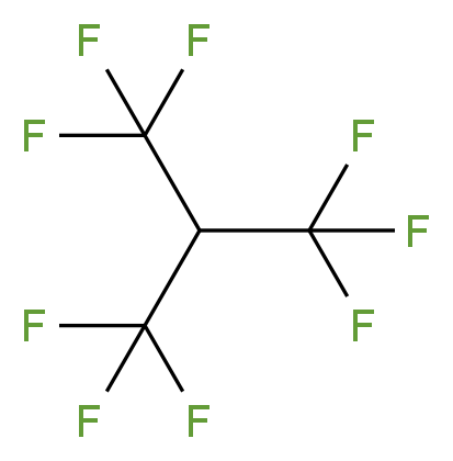 1,1,1,3,3,3-Hexafluoro-2-(trifluoromethyl)propane 97%_分子结构_CAS_382-24-1)