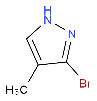 3-bromo-4-methyl-1H-pyrazole_分子结构_CAS_5932-20-7