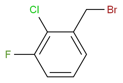 2-Chloro-3-fluorobenzyl bromide_分子结构_CAS_874285-19-5)