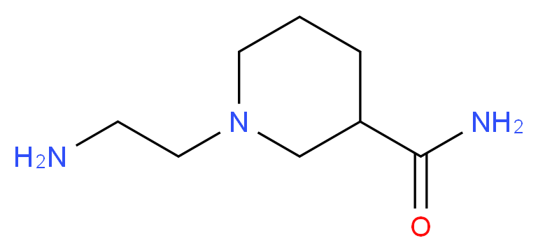 1-(2-Aminoethyl)piperidine-3-carboxamide_分子结构_CAS_)