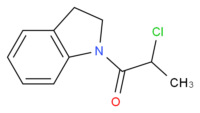 1-(2-Chloropropanoyl)indoline_分子结构_CAS_)