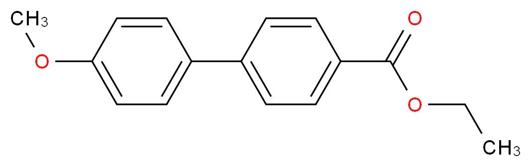 Ethyl 4'-methoxy[1,1'-biphenyl]-4-carboxylate_分子结构_CAS_732-80-9)