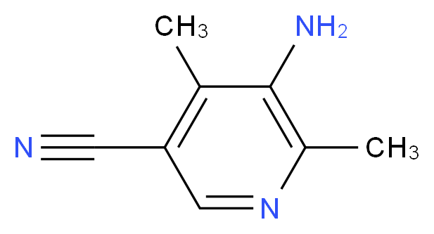 5-amino-4,6-dimethylpyridine-3-carbonitrile_分子结构_CAS_40548-90-1