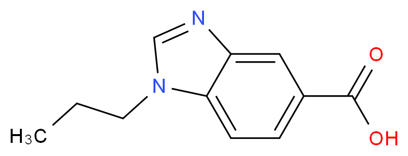 1-Propyl-1H-benzoimidazole-5-carboxylic acid_分子结构_CAS_369630-71-7)