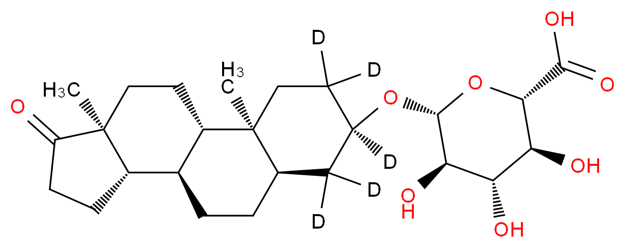 5β-Androsterone-d5 β-D-Glucuronide_分子结构_CAS_)
