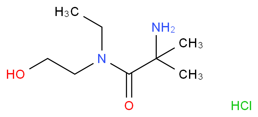 2-Amino-N-ethyl-N-(2-hydroxyethyl)-2-methylpropanamide hydrochloride_分子结构_CAS_)