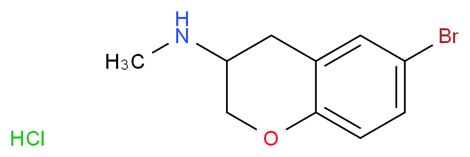 (6-Bromo-chroman-3-yl)-methylamine hydrochloride_分子结构_CAS_1187931-52-7)