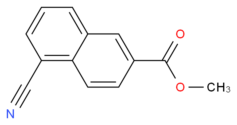 methyl 5-cyanonaphthalene-2-carboxylate_分子结构_CAS_91804-23-8