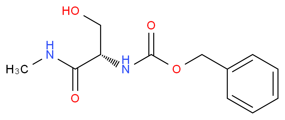 (S)-Benzyl 3-hydroxy-1-(methylamino)-1-oxopropan-2-ylcarbamate_分子结构_CAS_19647-68-8)